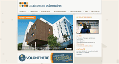 Desktop Screenshot of maisondesvolontaires.org
